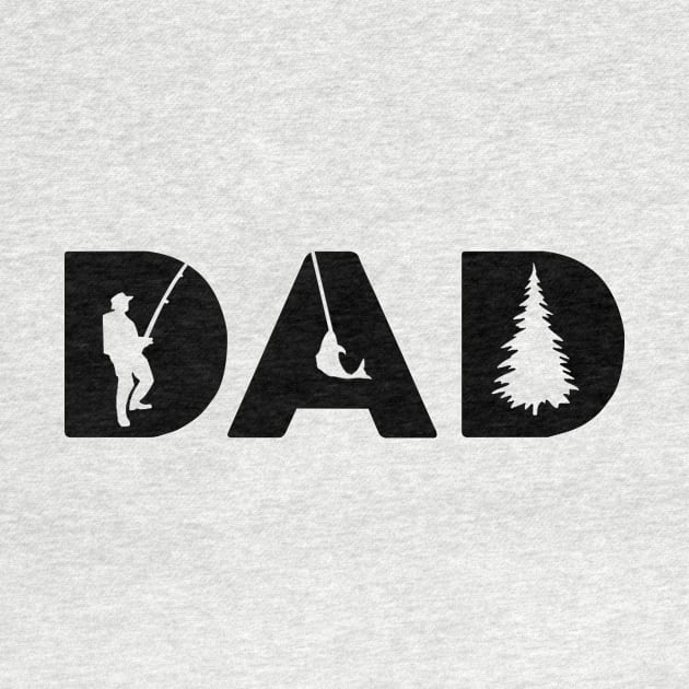 fishing dad-father's day by The Tee Tree